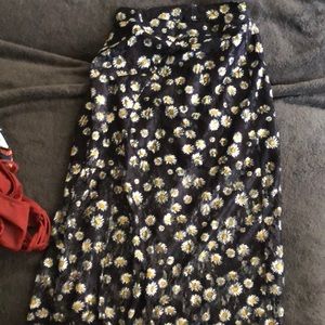Long flower skirt